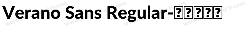 Verano Sans Regular字体转换